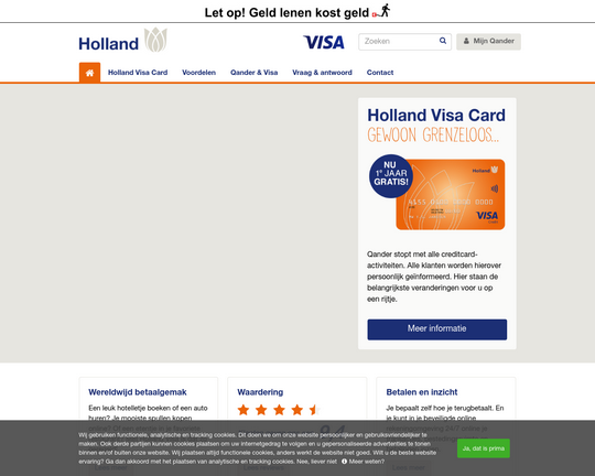 Vet bericht Beeldhouwwerk Holland Visa Card - CreditcardReviews